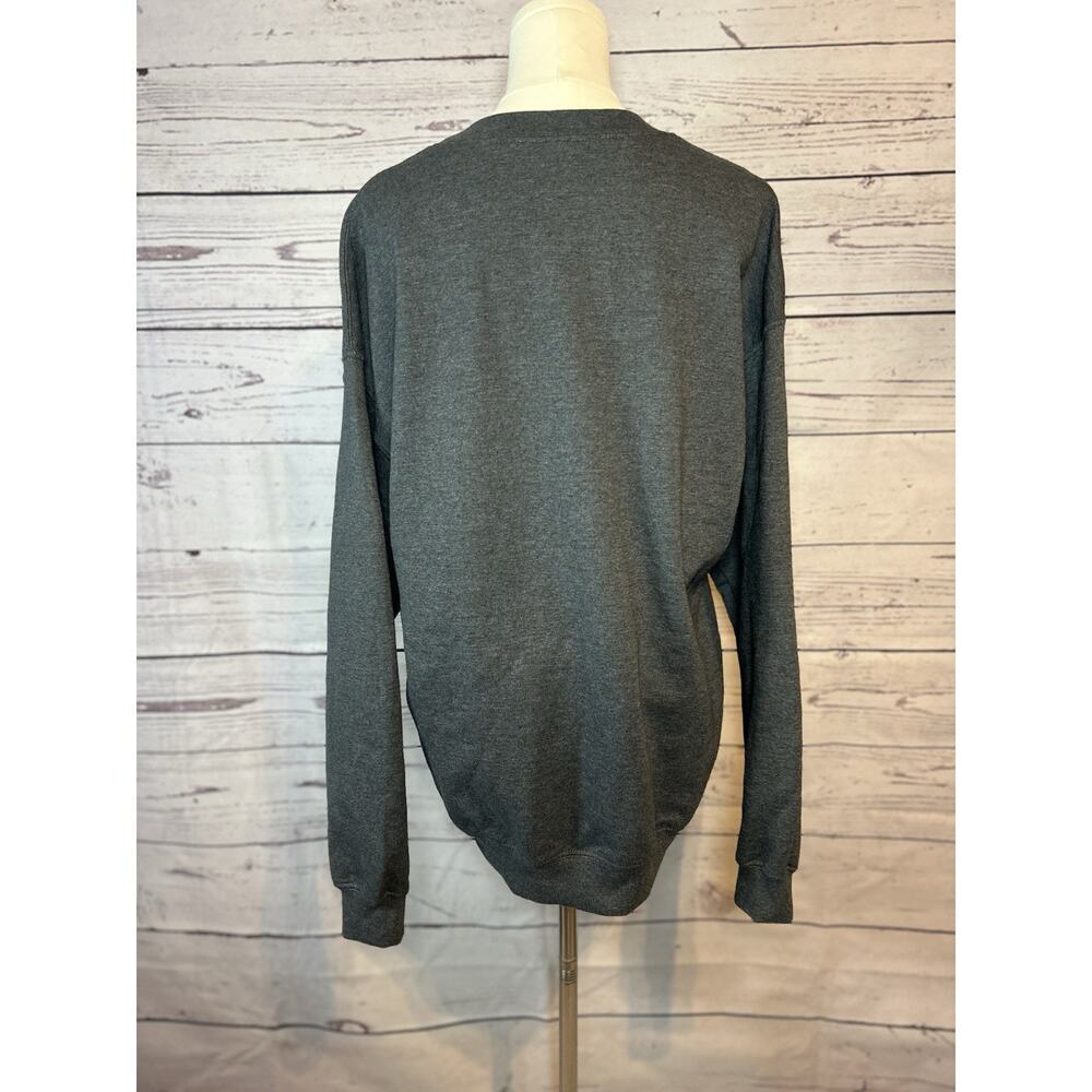 Woodstock 1969 Peace Love Music Graphic Crewneck Sweatshirt Dark Gray Size L - Picture 4 of 5